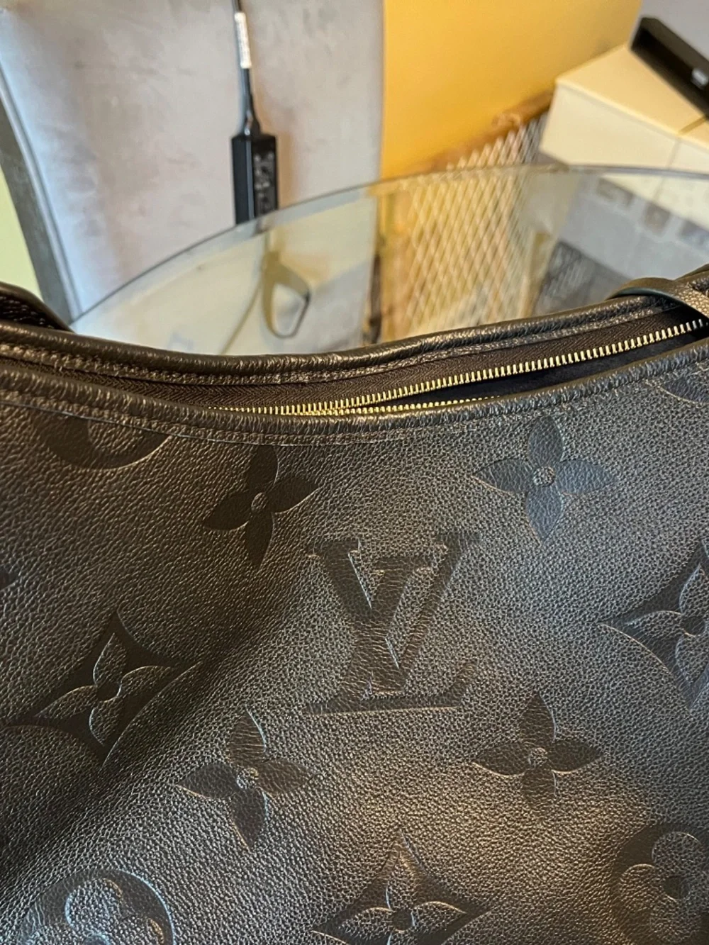 Louis Vuitton Monogram Empreiente CarryAll PM in Black Noir